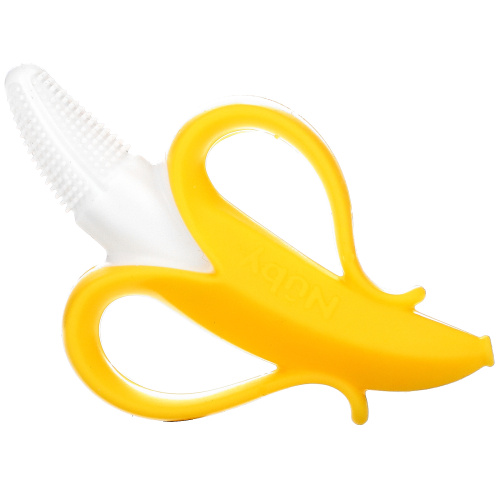 Nuby, Nananubs Banana Massaging Toothbrush, 3+M, 1 Brush фото 3