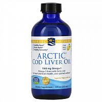 Nordic Naturals, масло печени арктической трески, со вкусом лимона, 237 мл (8 жидк. унций)