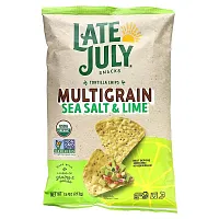 Late July, Multigrain Tortilla Chips, Sea Salt &amp; Lime, 7.5 oz (212 g)