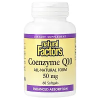 Natural Factors, Coenzyme Q10, 50 mg, 60 Softgels