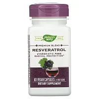 Nature&#x27;s Way, Premium Blend, Resveratrol, 60 Vegan Capsules