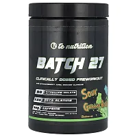 TC Nutrition, Batch 27, Clinically Dosed Preworkout, Sour Gummy Bears, 12.35 oz (350 g)