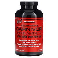 MuscleMeds, Carnivor Beef Aminos, 100% Pure Beef Protein, 300 Tablets