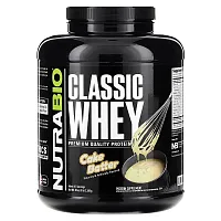 NutraBio, Classic Whey Protein, Cake Batter, 5 lbs (2,268 g)