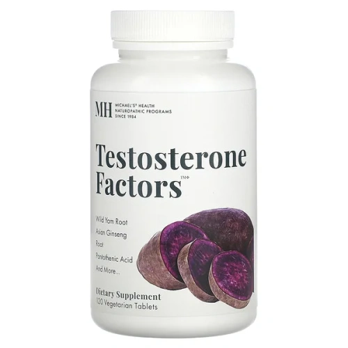 Michael&#x27;s Naturopathic, Testosterone Factors, 120 Vegetarian Tablets