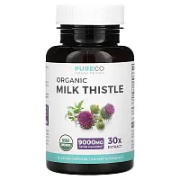 Pure Co., Organic Milk Thistle, 60 Vegan Capsules