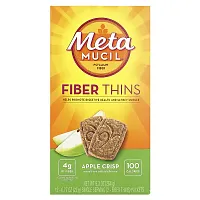 Metamucil, Fiber Thins, Apple Crisp, 12 Packets, 0.77 oz (22 g) Each