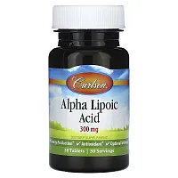 Carlson, Alpha Lipoic Acid, 300 mg, 30 Tablets