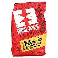 Equal Exchange, Organic Coffee, Breakfast Blend, Whole Bean, Medium &amp; French Roasts, 12 oz (340 g)