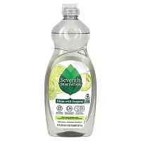 Seventh Generation, Dish Liquid, Fresh Lime &amp; Ginger, 19 fl oz (561 ml)