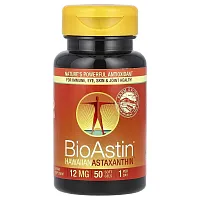 Nutrex Hawaii, BioAstin, Hawaiian Astaxanthin, 12 mg, 50 Soft Gels