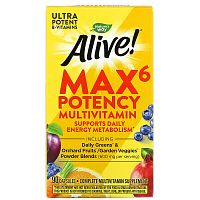 Nature&#x27;s Way, Alive! Max6 Potency Multivitamin, 90 Capsules