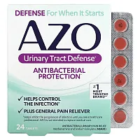 Azo, Urinary Tract Defense, Antibacterial Protection, 24 Tablets