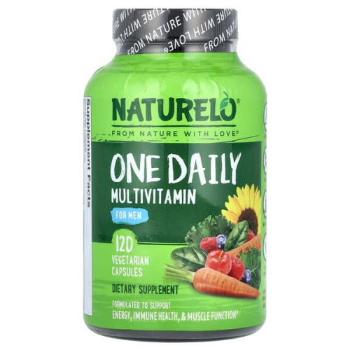 NATURELO, One Daily Multivitamin for Men, 120 Vegetarian Capsules