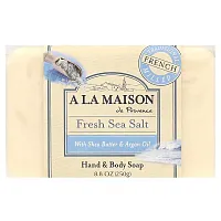 A La Maison de Provence, Hand &amp; Body Soap Bar, Fresh Sea Salt, 8.8 oz (250 g)