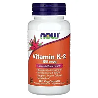 NOW Foods, Vitamin K-2, 100 mcg, 100 Veg Capsules