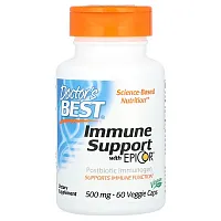 Doctor&#x27;s Best, Immune Support With EpiCor, 500 mg, 60 Veggie Caps