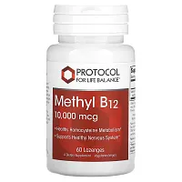 Protocol for Life Balance, Methyl B12, 10,000 mcg, 60 Lozenges