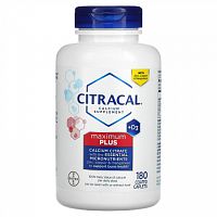 Citracal, Maximum Plus + D3, 180 капсул в оболочке