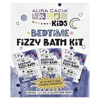 Aura Cacia, Kids, Fizzy Bath Kit, Bedtime, 3 Packets, 2.5 oz (70.9 g) Each