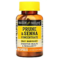 Mason Natural, Prune &amp; Senna Concentrate, 100 Capsules