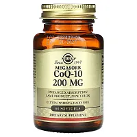 Solgar, Megasorb CoQ-10, 200 mg, 60 Softgels