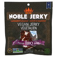 Noble Jerky, Vegan Jerky, сладкое барбекю, 70 г (2,47 унции)