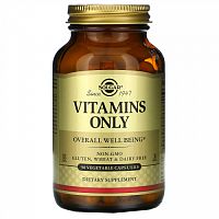 Solgar, Vitamins Only, витамины, 90 вегетарианских капсул