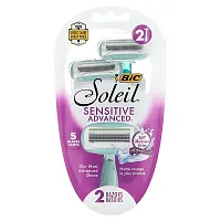 BIC, Soleil Sensitive Advanced, Disposable Razors, 2 Razors