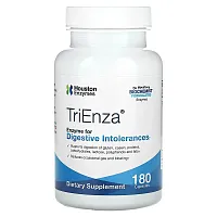 Houston Enzymes, TriEnza, Enzyme For Digestive Intolerances, 180 Capsules