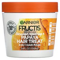 Garnier, Fructis, маска для восстановления поврежденных волос за 1 минуту, с экстрактом папайи, 100 мл