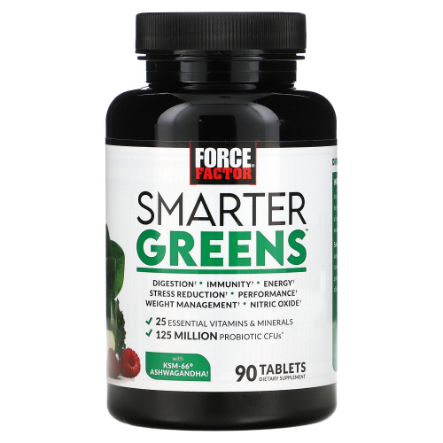 Force Factor, Smarter Greens, 90 таблеток фото 3