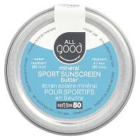 All Good Products, Mineral Sport Sunscreen Butter, SPF 50, 1 oz (28 g)