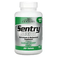 21st Century, Sentry Senior, Multivitamin &amp; Multimineral Supplement, Adults 50+, 265 Tablets