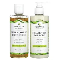 Tree To Tub, Renew &amp; Hydrate Skin Care Set, Coconut &amp; Lemongrass, 2 Piece Set, 8.5 fl oz (250 ml) Each