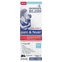 Mommy&#x27;s Bliss, Children&#x27;s Pain &amp; Fever, Ages 2-11 Years, Yummy Berry, 4 fl oz (118 ml)