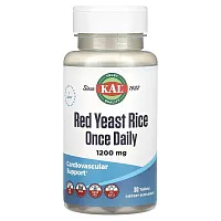 KAL, Red Yeast Rice, 1,200 mg, 30 Tablets