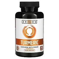 Zhou Nutrition, Turmeric, Curcumin with Ginger, 90 Veggie Capsules