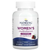 Nordic Naturals, Мультивитаминные жевательные мармеладки для женщин, ягодное ассорти, 60 жевательных таблеток