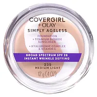 Covergirl, Olay Simply Ageless, Foundation, SPF 28, 235 Medium Light, 0.4 oz (12 g)