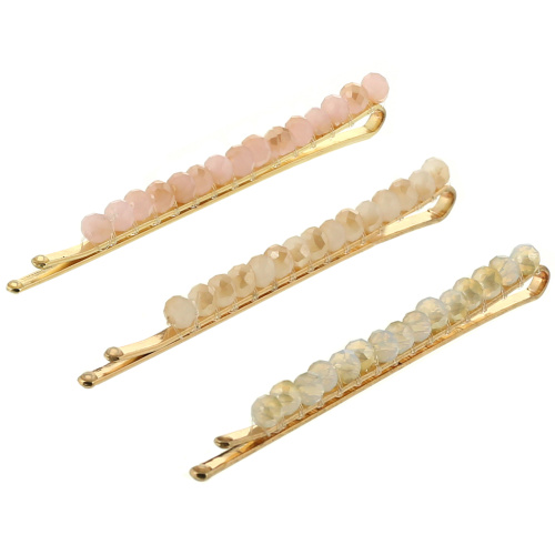 Kitsch, Beaded Bobby Pins, Blush/Mauve, 3 Pieces фото 4