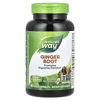 Nature&#x27;s Way, Ginger Root, 1,100 mg, 180 Vegan Capsules (550 mg per Capsule)