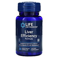 Life Extension, Liver Efficiency Formula, для здоровой работы печени, 30 вегетарианских капсул