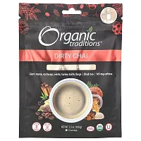 Organic Traditions, 5 Mushroom Coffee Blend, Dirty Chai, 3.5 oz (100 g)