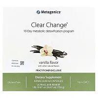 Metagenics, Clear Change, 10-Day Metabolic Detoxification Program, Vanilla, 3 Piece Set