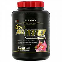 ALLMAX, AllWhey Gold, сывороточный протеин премиального качества, со вкусом клубники, 2,27 кг (5 фунтов)