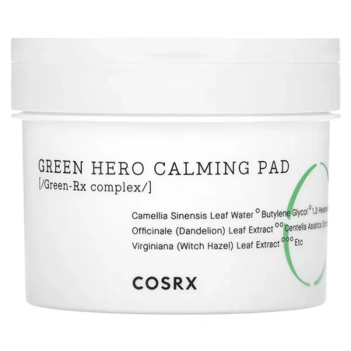 CosRx, One Step, Green Hero Calming Pad, 70 Pads