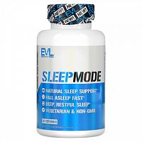 EVLution Nutrition, SleepMode, добавка, способствующая хорошему сну, 30 растительных капсул