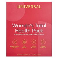 Universal U, Women&#x27;s Total Health Pack, 30 Pill Packs