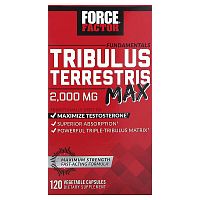 Force Factor, Fundamentals, Tribulus Terrestris Max, 2,000 mg, 120 Vegetable Capsules (500 mg per Capsule)